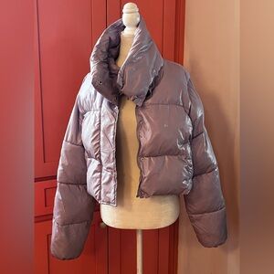 Unreal Fur Lilac Puffer Jacket